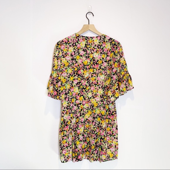 LES RÊVERIES Floral Silk Crepe De Chine Dress 6 - Picture 3 of 11